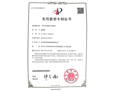 實(shí)用新型專(zhuān)利證書(shū)